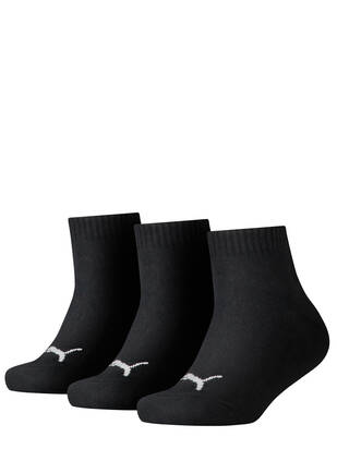 PUMA Kinder Quarter-Socken schwarz